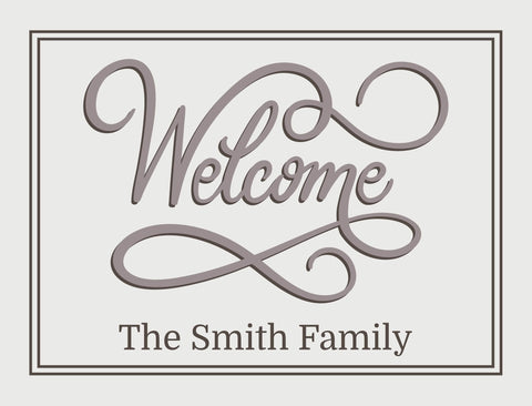 Welcome Script Custom Yardsy Sign