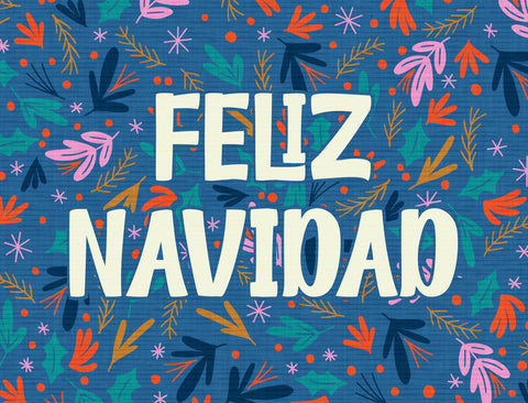 Feliz Navidad Floral Yardsy Sign