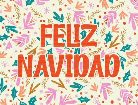 Feliz Navidad Floral Yardsy Sign