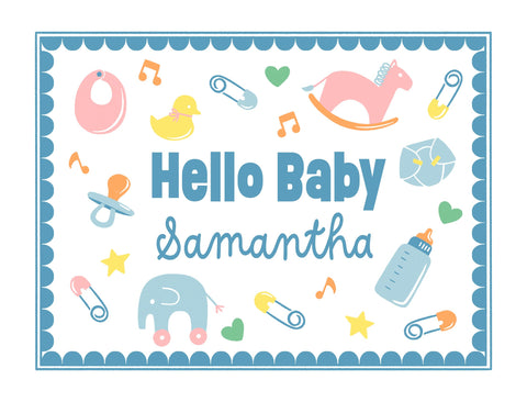 Hello Baby Custom Yardsy Sign