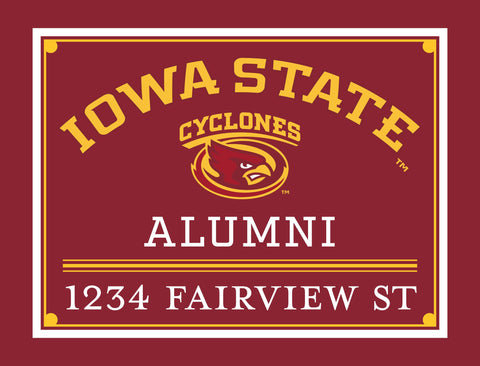 Alumni Iowa State Custom Yardsy Sign