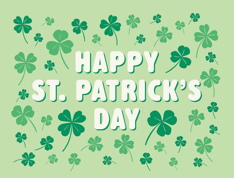 Happy St. Patrick's Day Shamrock Yardsy Sign