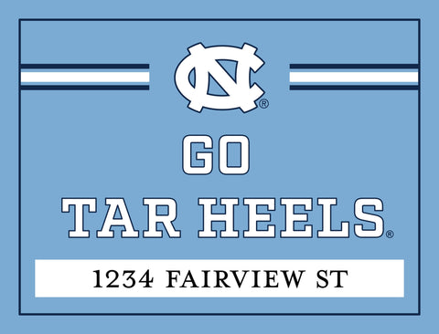 North Carolina Go Tar Heels Custom Yardsy Sign