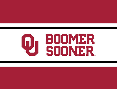 Oklahoma Boomer Sooner Crimson Yardsy Sign