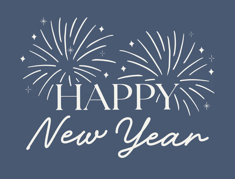 Happy New Year Minimalist Yardsy Sign