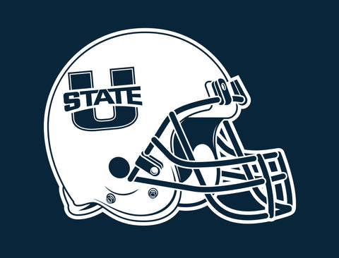 USU Helmet Blue Yardsy Sign