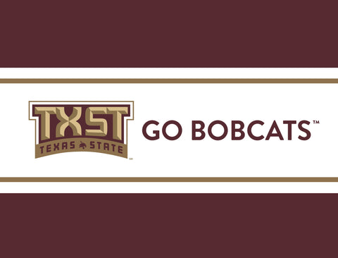 Texas State Go Bobcats Maroon Yardsy Sign