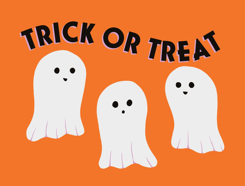 Trick Or Treat Ghosts Yardsy Sign