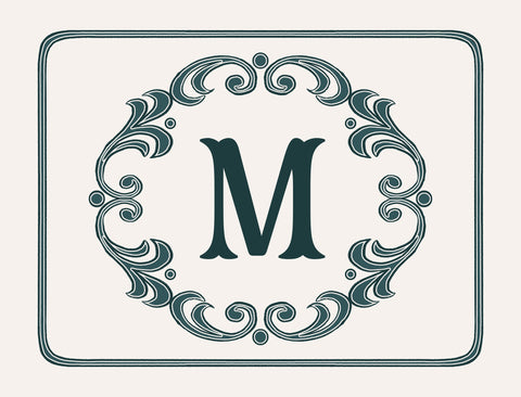Scroll Custom Monogram Yardsy Sign