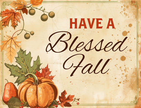 Have a Blessed Fall Yardsy Sign