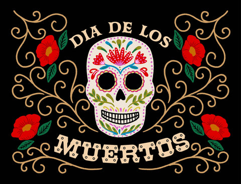 Dia De Los Muertos Skull Yardsy Sign