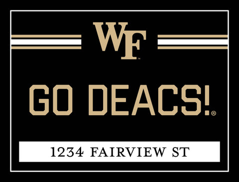 Wake Forest Go Deacs Custom Yardsy Sign