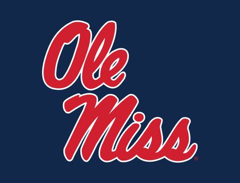 Mississippi Ole Miss Navy Yardsy Sign