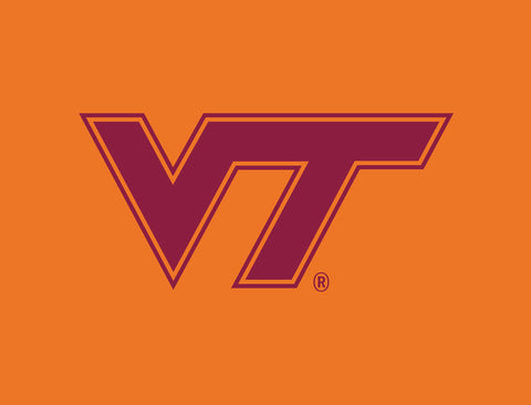 Virginia Tech VT Athletics Mark Orange Yardsy Sign