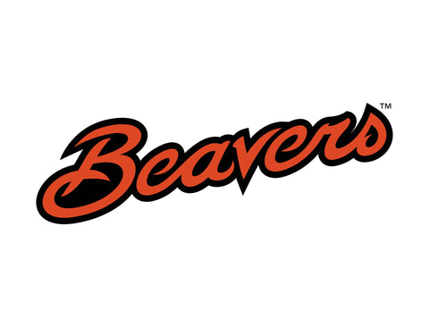 Oregon State Beavers Script White Yardsy Sign