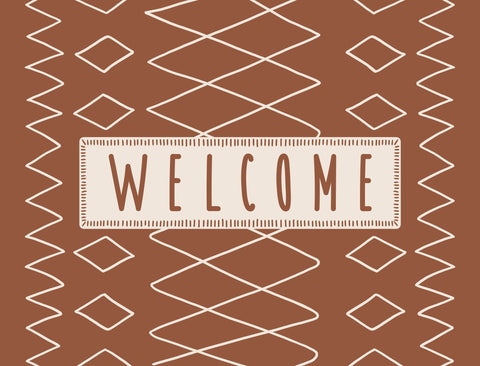 Moroccan Welcome Yardsy Sign