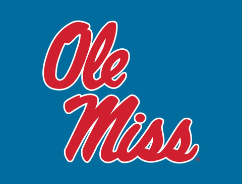 Mississippi Ole Miss Powder Blue Yardsy Sign