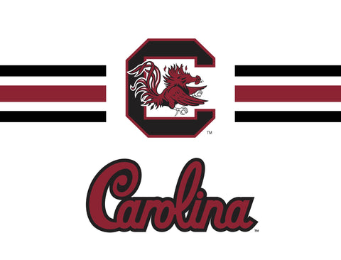 South Carolina C Stripes White Yardsy Sign