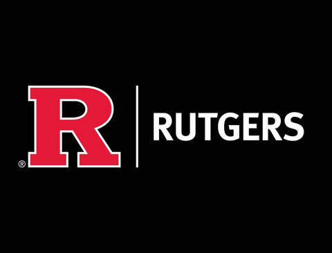 Rutgers Horizontal Mark Black Yardsy Sign