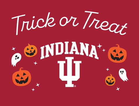 Indiana University Halloween Trick Or Treat Yardsy Sign