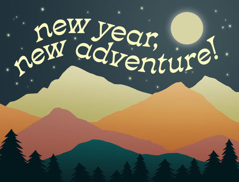 New Year New Adventure Yardsy Sign