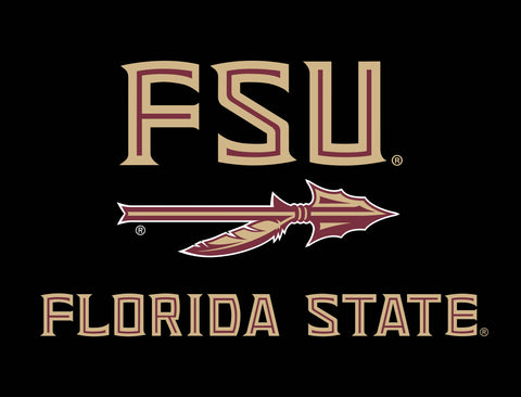 Florida State FSU Spear Black Yardsy Sign