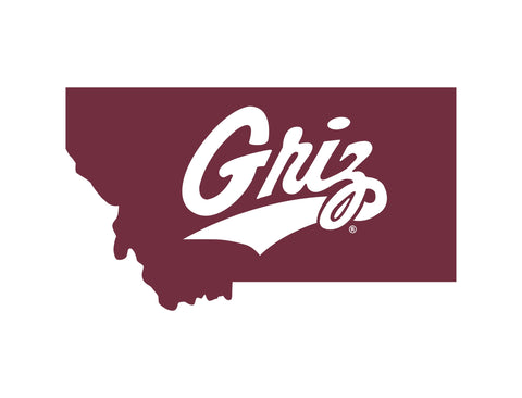 Montana State Griz White Yardsy Sign