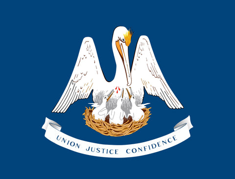 Louisiana State Flag Yardsy Sign