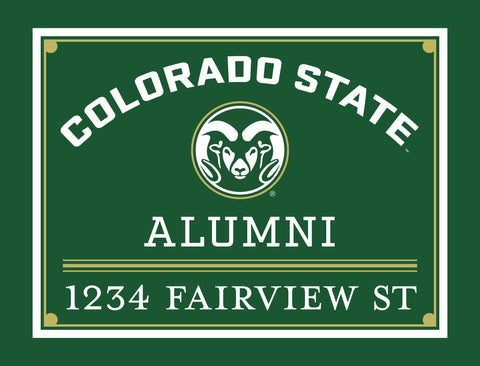 Alumni Colorado State Custom Yardsy Sign