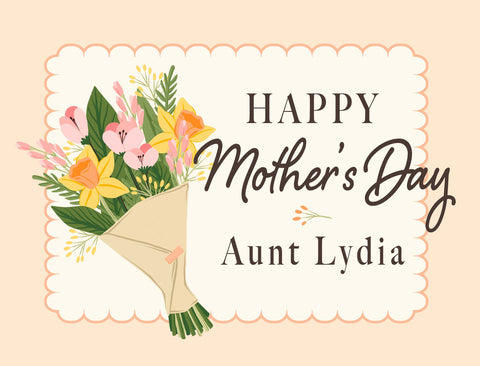 Happy Mother's Day Bouquet Custom Yardsy Sign