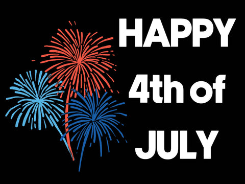 Fireworks July 4th Yardsy Sign