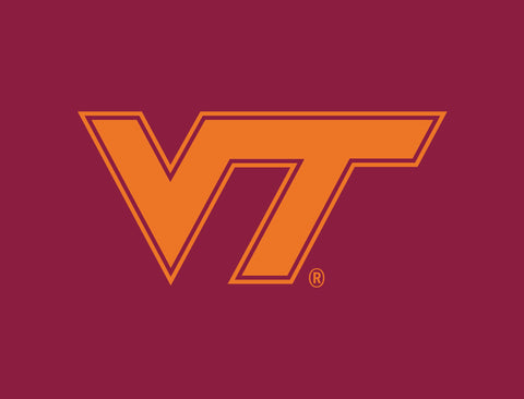 Virginia Tech VT Athletics Mark Maroon Yardsy Sign