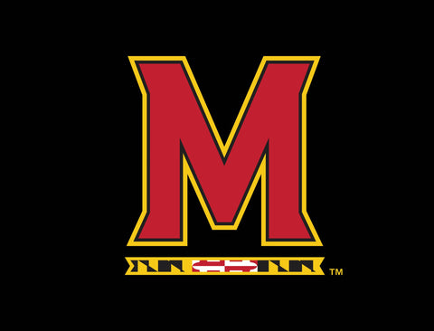 Maryland M Mark Black Yardsy Sign