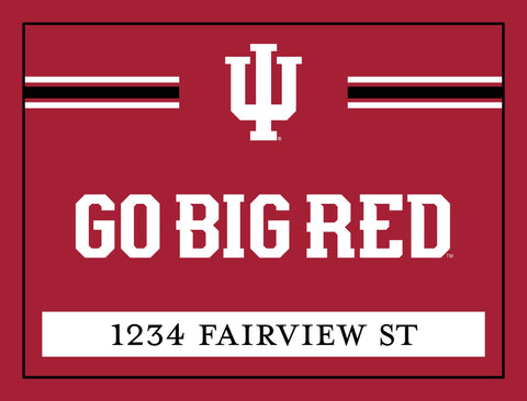 Indiana Go Big Red Custom Yardsy Sign