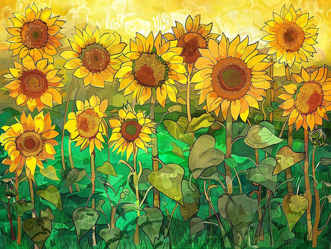 Sunflower Field Garden Decoration Yardsy Sign