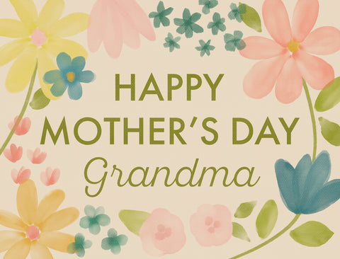 Happy Mother's Day Watercolor Floral Custom Yardsy Sign