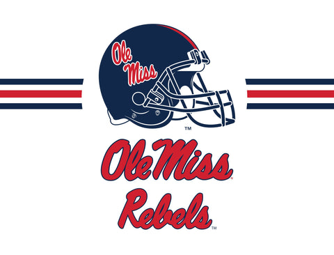 Mississippi Ole Miss Rebels Helmet White Yardsy Sign