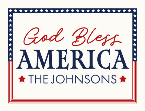 God Bless America Framed Custom Yardsy Sign