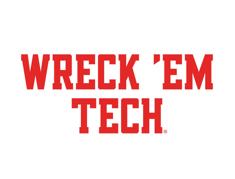 Texas Tech Wreck Em White Yardsy Sign
