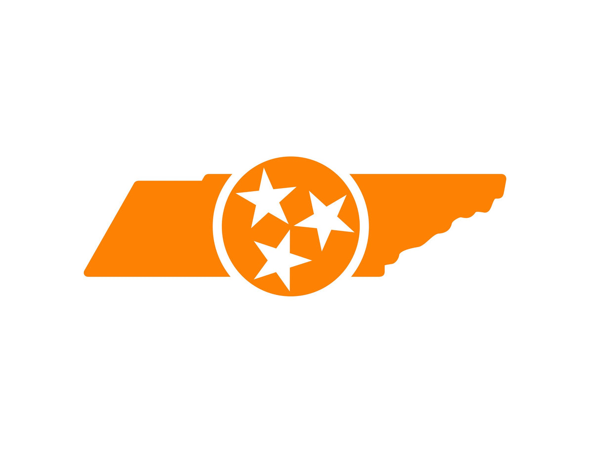 Tennessee Vols State Shield White Yardsy Sign