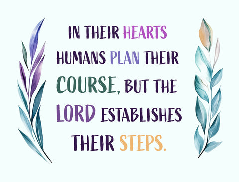 Lord Established Their Steps Yardsy Sign