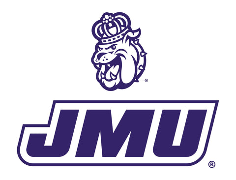White JMU Duke Dog Yardsy Sign