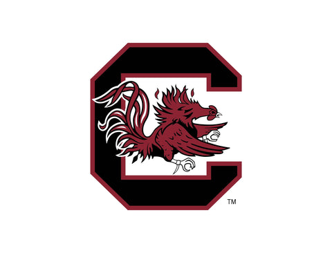 South Carolina C Cocky White Yardsy Sign