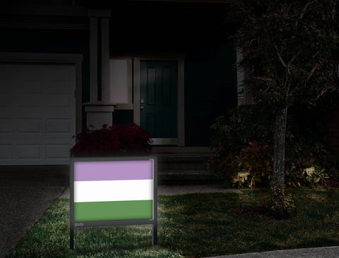 Genderqueer Pride Flag Front Door