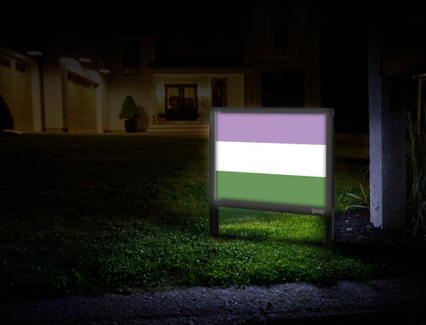 Genderqueer Pride Flag Mailbox
