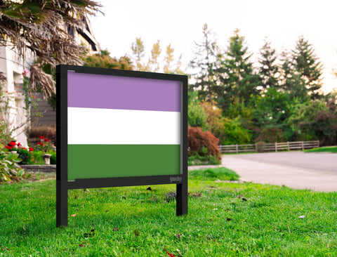 Genderqueer Pride Flag Yard