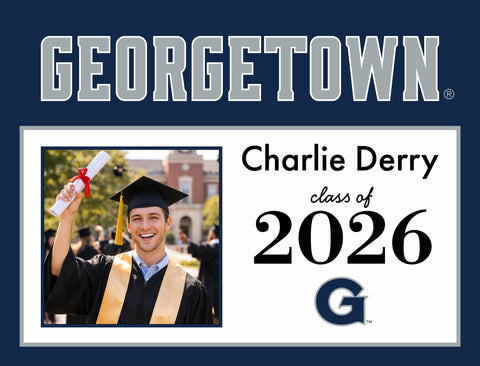 Georgetown Graduate Custom Yardsy Sign yard sign