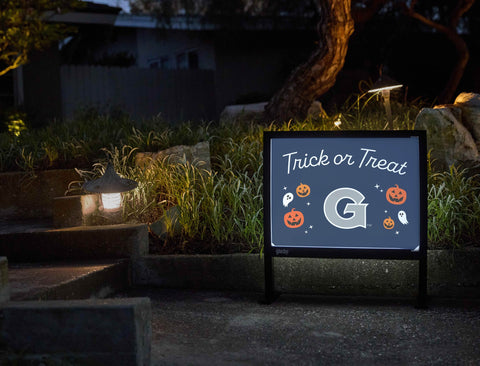 Georgetown Halloween Trick Or Treat Yardsy Sign yard sign