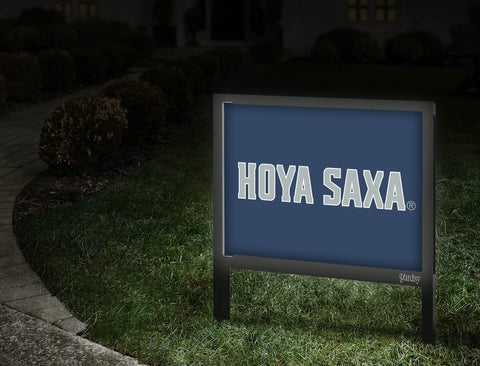 Georgetown University Hoya Saxa Blue Yardsy Sign