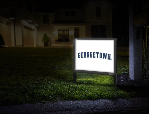 Georgetown Wordmark White Yardsy Sign
